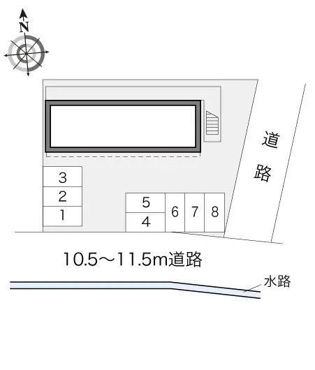 ★手数料０円★厚木市恩名４丁目　月極駐車場（LP）